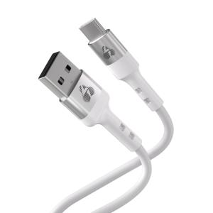 POWERTECH καλώδιο USB-C σε USB PTR-0162, σιλικόνης, 60W, 480Mbps, 1m, λευκό | Καλώδια - Αντάπτορες | elabstore.gr
