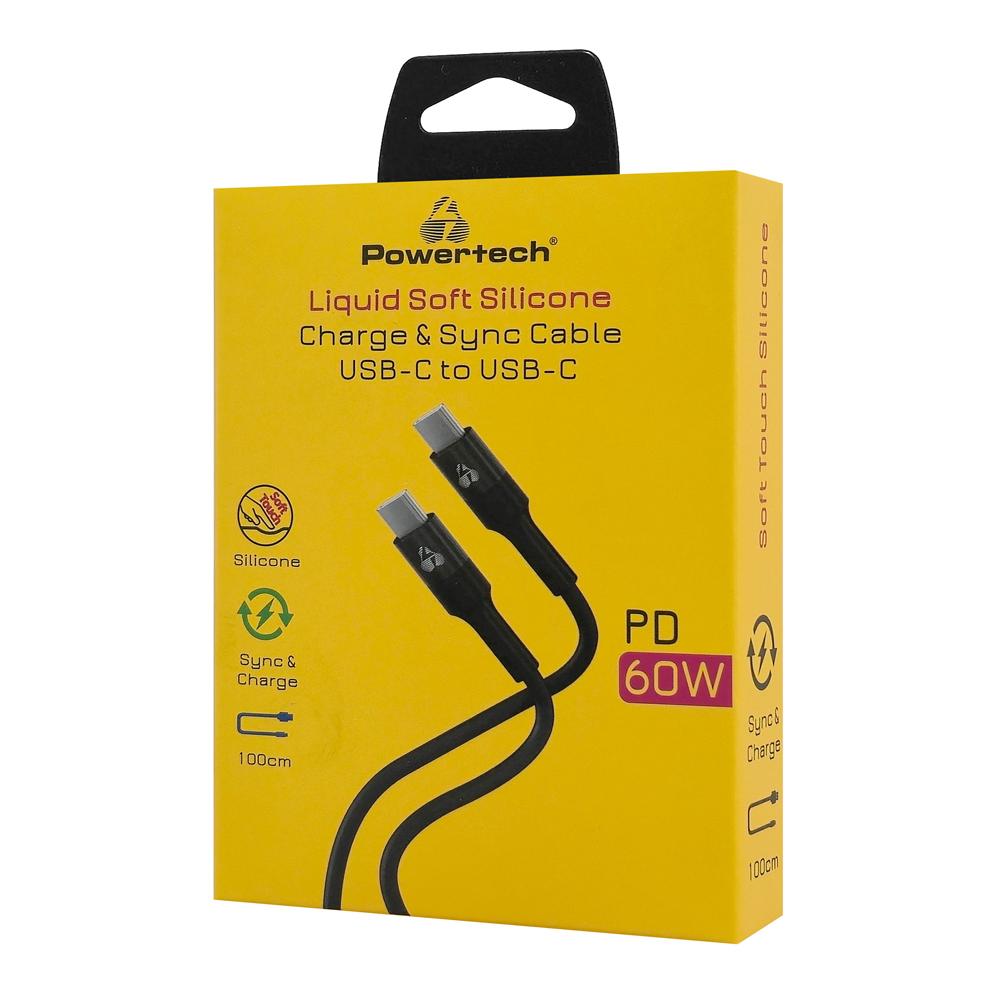 POWERTECH καλώδιο USB-C PTR-0163, σιλικόνης, 60W, 480Mbps, 1m, μαύρο | eLabstore.gr POWERTECH καλώδιο USB-C PTR-0163, σιλικόνης, 60W, 480Mbps, 1m, μαύρο | Καλώδια - Αντάπτορες | elabstore.gr