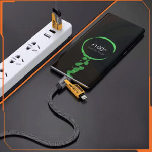 POWERTECH καλώδιο USB-C/USB σε USB-C/Lightning PTR-0164, 65W, 480Mbps, 1m, μαύρο | Καλώδια - Αντάπτορες | elabstore.gr