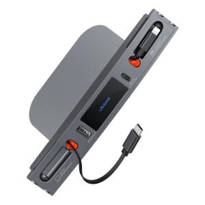 USAMS φορτιστής αυτοκινήτου US-SJ649 για Tesla(3/Y), με 2x καλώδια, USB/USB-C θύρες, 60W, γκρι | Αξεσουάρ κινητών | elabstore.gr