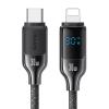 USAMS καλώδιο Lightning σε USB-C SJ741, 30W, 480Mbps, 1.2m, μαύρο | Καλώδια - Αντάπτορες | elabstore.gr