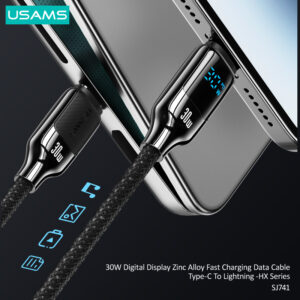 USAMS καλώδιο Lightning σε USB-C SJ741, 30W, 480Mbps, 1.2m, μαύρο | eLabstore.gr USAMS καλώδιο Lightning σε USB-C SJ741, 30W, 480Mbps, 1.2m, μαύρο | Καλώδια - Αντάπτορες | elabstore.gr