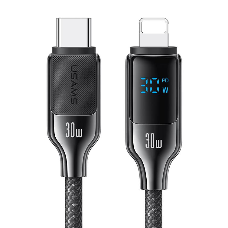USAMS καλώδιο Lightning σε USB-C SJ741, 30W, 480Mbps, 1.2m, μαύρο | eLabstore.gr USAMS καλώδιο Lightning σε USB-C SJ741, 30W, 480Mbps, 1.2m, μαύρο | Καλώδια - Αντάπτορες | elabstore.gr