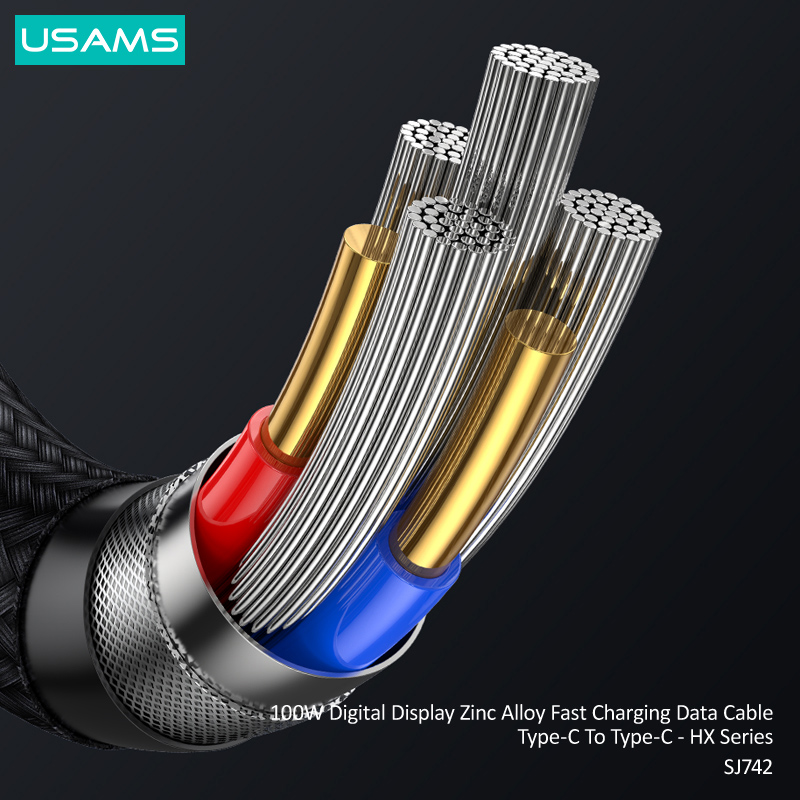 USAMS καλώδιο USB-C SJ742, 100W, 480Mbps, 1.2m, λευκό | eLabstore.gr USAMS καλώδιο USB-C SJ742, 100W, 480Mbps, 1.2m, λευκό | Καλώδια - Αντάπτορες | elabstore.gr