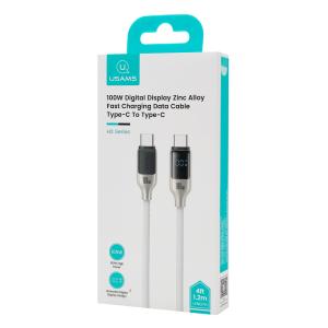 USAMS καλώδιο USB-C SJ742, 100W, 480Mbps, 1.2m, λευκό | eLabstore.gr USAMS καλώδιο USB-C SJ742, 100W, 480Mbps, 1.2m, λευκό | Καλώδια - Αντάπτορες | elabstore.gr