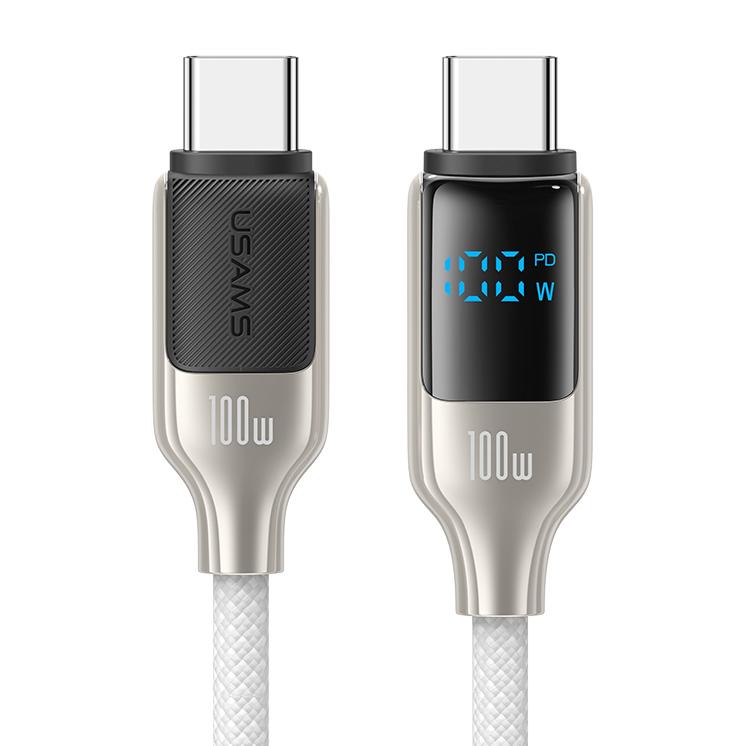 USAMS καλώδιο USB-C SJ742, 100W, 480Mbps, 1.2m, λευκό | eLabstore.gr USAMS καλώδιο USB-C SJ742, 100W, 480Mbps, 1.2m, λευκό | Καλώδια - Αντάπτορες | elabstore.gr