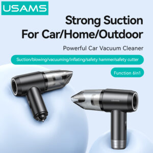 USAMS 2 σε 1 σκουπάκι χειρός & air duster ZB291, 60W, 4000mAh, μαύρο | Εργαλεία | elabstore.gr