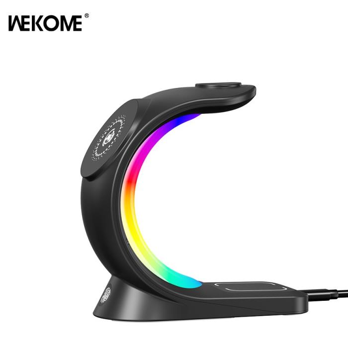 Ασύρματος Φορτιστής WK WP-U169 15W 4 σε 1 Μαύρο | eLabstore.gr Ασύρματος Φορτιστής WK WP-U169 15W 4 σε 1 Μαύρο | Φόρτιση | elabstore.gr