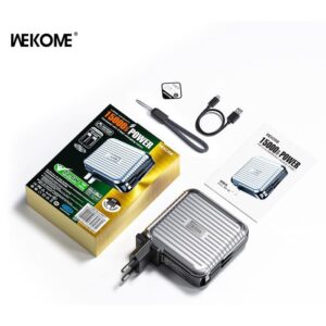 Power Bank 15000mAh 22,5W WK WP-20 1 Θέσης, με καλώδιο Lightning/USB-C Ασημί | Φόρτιση | elabstore.gr