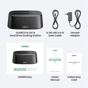 Docking Station 3.5"/2.5" SATA UGREEN CM198 50857 USB 3.0 | eLabstore.gr Docking Station 3.5