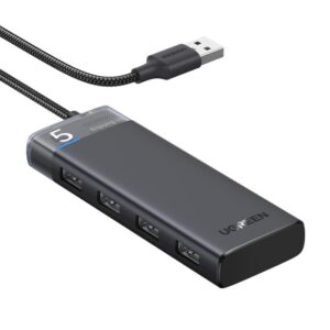 USB 3.2 Hub 4 Θέσεων UGREEN 15548 Γκρι | Περιφερειακά | elabstore.gr