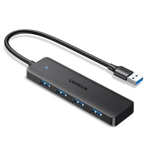 USB 3.0 Hub 4 Θέσεων UGREEN 25851 Γκρι | Περιφερειακά | elabstore.gr