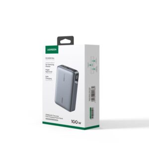 Power Bank 20000mAh PD 100W UGREEN PB720 25188 3 Θέσεων, με καλώδιο USB-C 140W | Φόρτιση | elabstore.gr
