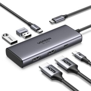 USB-C Docking Station 6 σε 1 UGREEN CM498 15852 | Περιφερειακά | elabstore.gr