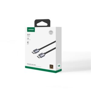 Καλώδιο DP 1.4 M/M 8K/60Hz UGREEN DP120 25905 2m Μαύρο | Εικόνας | elabstore.gr