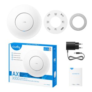 Access Point PoE Cudy AP3000 WiFi 6 AX3000 2.5G | Επαγγελματικός Εξοπλισμός | elabstore.gr
