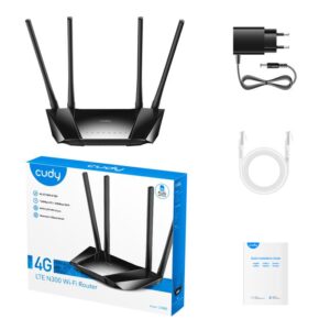 Router 4G Cudy LT400 N300 Cat.4 | Routers | elabstore.gr
