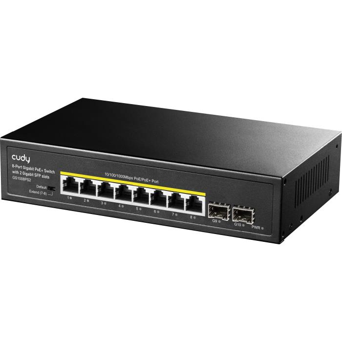 Switch 10 Θέσεων PoE Cudy GS1010PS2 Gigabit | eLabstore.gr Switch 10 Θέσεων PoE Cudy GS1010PS2 Gigabit | Επαγγελματικός Εξοπλισμός | elabstore.gr