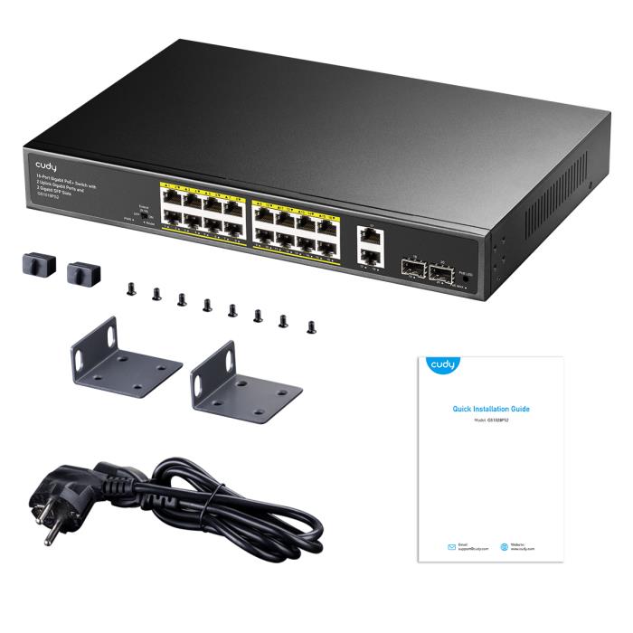 Switch 18 Θέσεων PoE Cudy GS1018PS2 Gigabit | eLabstore.gr Switch 18 Θέσεων PoE Cudy GS1018PS2 Gigabit | Επαγγελματικός Εξοπλισμός | elabstore.gr
