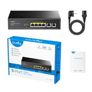 Switch 6 Θέσεων PoE Cudy GS1006P Gigabit | Επαγγελματικός Εξοπλισμός | elabstore.gr