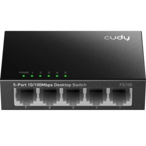 Switch 5 Θέσεων Cudy FS105 10/100 Mbps Μεταλλικό | Switches | elabstore.gr