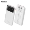 Power Bank 10000mAh PD 22,5W WK WP-63 2 Θέσεων, με καλώδιο Lightning/USB-C Λευκό | eLabstore.gr Power Bank 10000mAh PD 22,5W WK WP-63 2 Θέσεων, με καλώδιο Lightning/USB-C Λευκό | Φόρτιση | elabstore.gr