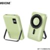 Power Bank 10000mAh PD 20W WK WP-17 1 Θέσης, με Ασύρματη Φόρτιση Magnetic Πράσινο | Φόρτιση | elabstore.gr