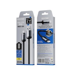 Καλώδιο Φόρτισης WK WDC-32 USB σε Lightning 1m Μαύρο | Καλώδια | elabstore.gr