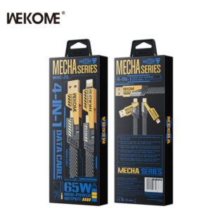 Καλώδιο Φόρτισης WK WDC-25 4 σε 1 PD 65W 1.2m Κίτρινο | Καλώδια | elabstore.gr