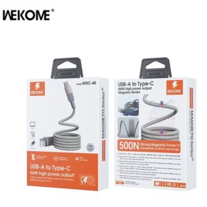 Καλώδιο Φόρτισης WK WDC-45 USB σε USB-C 66W 1m Γκρι | Καλώδια | elabstore.gr