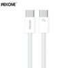 Καλώδιο Φόρτισης WK WDC-21 USB-C σε USB-C PD 65W 1m Λευκό | Καλώδια | elabstore.gr