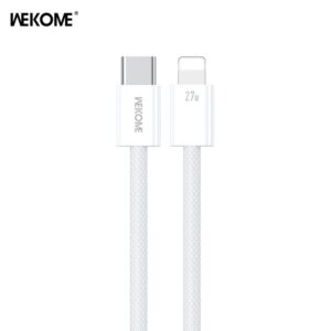 Καλώδιο Φόρτισης WK WDC-21 USB-C σε Lightning PD 27W 1m Λευκό | Καλώδια | elabstore.gr