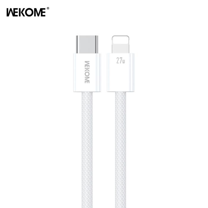 Καλώδιο Φόρτισης WK WDC-21 USB-C σε Lightning PD 27W 1m Λευκό | eLabstore.gr Καλώδιο Φόρτισης WK WDC-21 USB-C σε Lightning PD 27W 1m Λευκό | Καλώδια | elabstore.gr