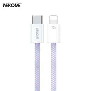 Καλώδιο Φόρτισης WK WDC-21 USB-C σε Lightning PD 27W 1m Μώβ | Καλώδια | elabstore.gr