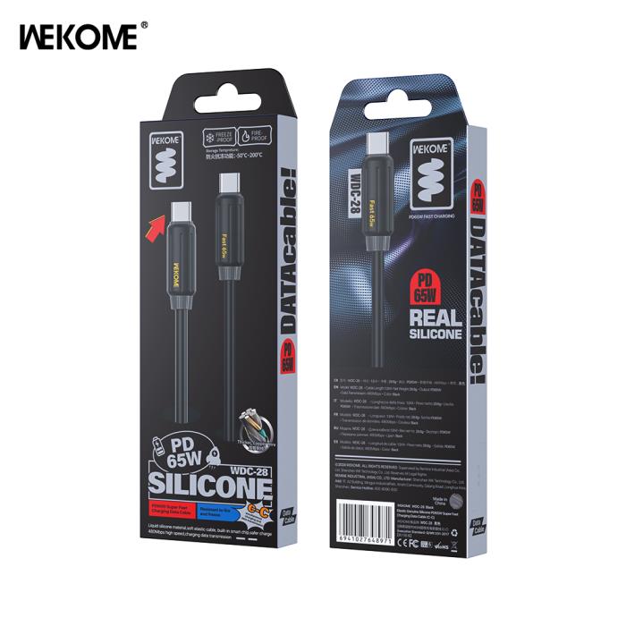 Καλώδιο Φόρτισης WK WDC-28 USB-C σε USB-C PD 65W 1m Μαύρο | eLabstore.gr Καλώδιο Φόρτισης WK WDC-28 USB-C σε USB-C PD 65W 1m Μαύρο | Καλώδια | elabstore.gr