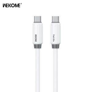 Καλώδιο Φόρτισης WK WDC-28 USB-C σε USB-C PD 65W 1m Λευκό | Καλώδια | elabstore.gr