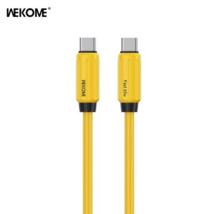 Καλώδιο Φόρτισης WK WDC-28 USB-C σε USB-C PD 65W 1m Κίτρινο | Καλώδια | elabstore.gr