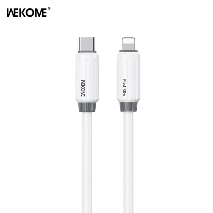 Καλώδιο Φόρτισης WK WDC-29 USB-C σε Lightning PD 30W 1m Λευκό | eLabstore.gr Καλώδιο Φόρτισης WK WDC-29 USB-C σε Lightning PD 30W 1m Λευκό | Καλώδια | elabstore.gr