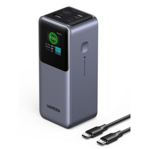 Power Bank 20000mAh PD 130W UGREEN  PB721 35524B 3 θέσεων, με καλώδιο USB-C 240W | Φόρτιση | elabstore.gr