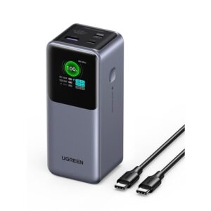 Power Bank 20000mAh PD 130W UGREEN  PB721 35524B 3 θέσεων, με καλώδιο USB-C 240W | Φόρτιση | elabstore.gr