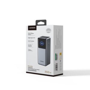 Power Bank 25000mAh PD 200W UGREEN PB722 35525B 3 θέσεων, με καλώδιo USB-C 240W | Φόρτιση | elabstore.gr