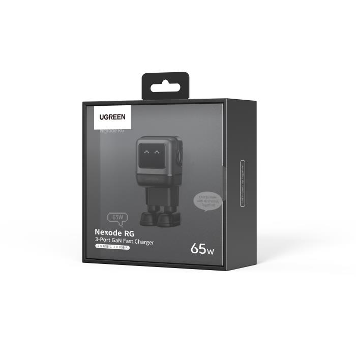 Φορτιστής Σπιτιού GaN 65W UGREEN CD361 25685B 3 θέσεων Γκρί | eLabstore.gr Φορτιστής Σπιτιού GaN 65W UGREEN CD361 25685B 3 θέσεων Γκρί | Φόρτιση | elabstore.gr