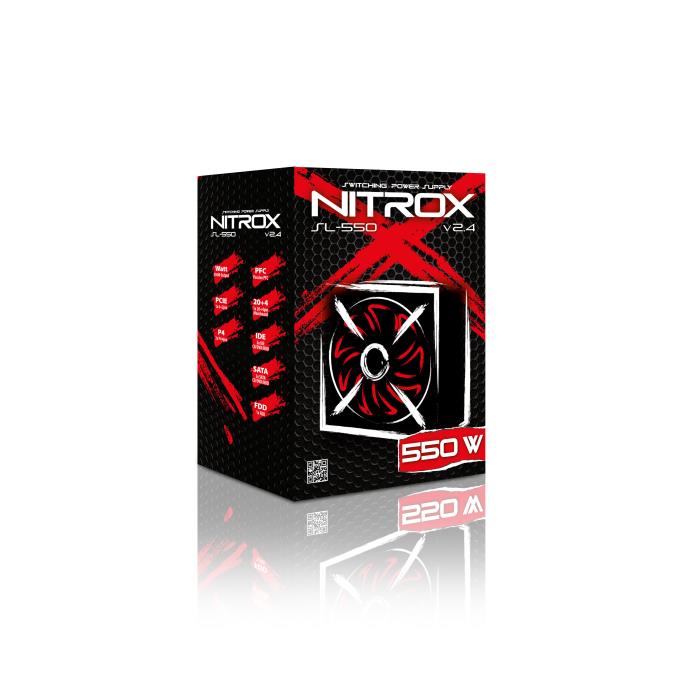 Τροφοδοτικό Υπολογιστή ATX Nitrox SL-550W v 2.4 | eLabstore.gr Τροφοδοτικό Υπολογιστή ATX Nitrox SL-550W v 2.4 | Αναβάθμιση | elabstore.gr