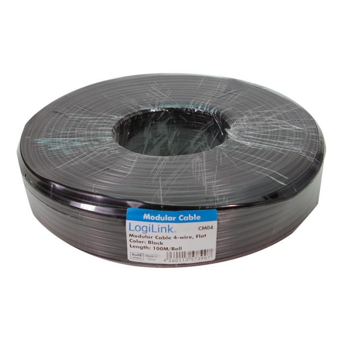 Καλώδιο Τηλεφώνου LogiLink CM04 100m Μαύρο | eLabstore.gr Καλώδιο Τηλεφώνου LogiLink CM04 100m Μαύρο | Δικτύου | elabstore.gr