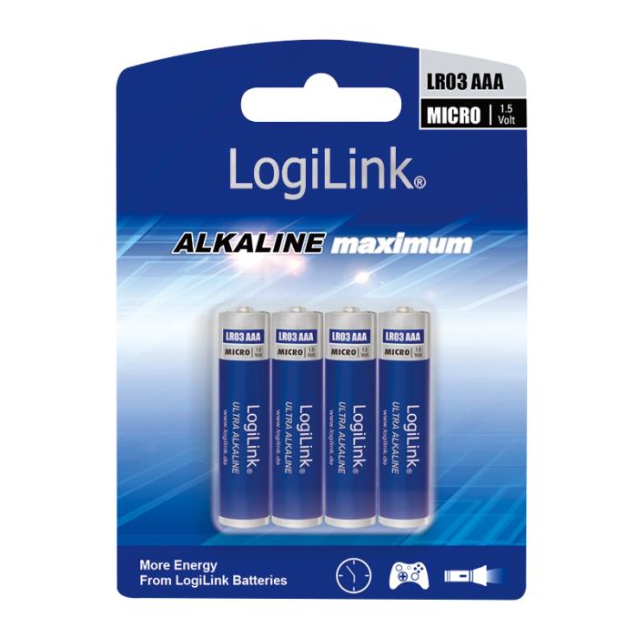 Μπαταρίες Αλκαλικές AAA LogiLink LR03B4 (4τμχ) | eLabstore.gr Μπαταρίες Αλκαλικές AAA LogiLink LR03B4 (4τμχ) | Παρελκόμενα | elabstore.gr