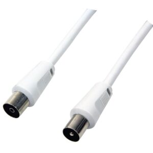 Καλώδιο Κεραίας TV M/F LogiLink CA1061 2.5m Λευκό | Εικόνας | elabstore.gr