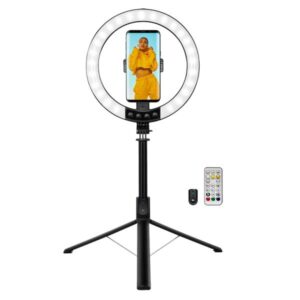 Ring Light 25 cm LogiLink AA0156, με Selfie Stick/Τρίποδο και Τηλεχειριστήριο για Smartphone | Αξεσουάρ | elabstore.gr