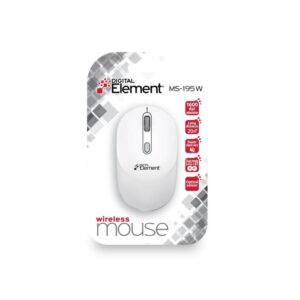 Ασύρματο Ποντίκι 2.4 GHz/BT  Element MS-195W Λευκό | Περιφερειακά | elabstore.gr