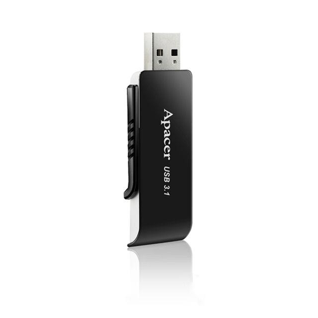 USB Stick Apacer AH350 64GB USB 3.1 Gen1 Μαύρο | Αποθήκευση | elabstore.gr