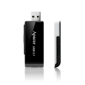 USB Stick Apacer AH350 64GB USB 3.1 Gen1 Μαύρο | Αποθήκευση | elabstore.gr